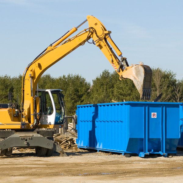 can i choose the location where the residential dumpster will be placed in Dane County